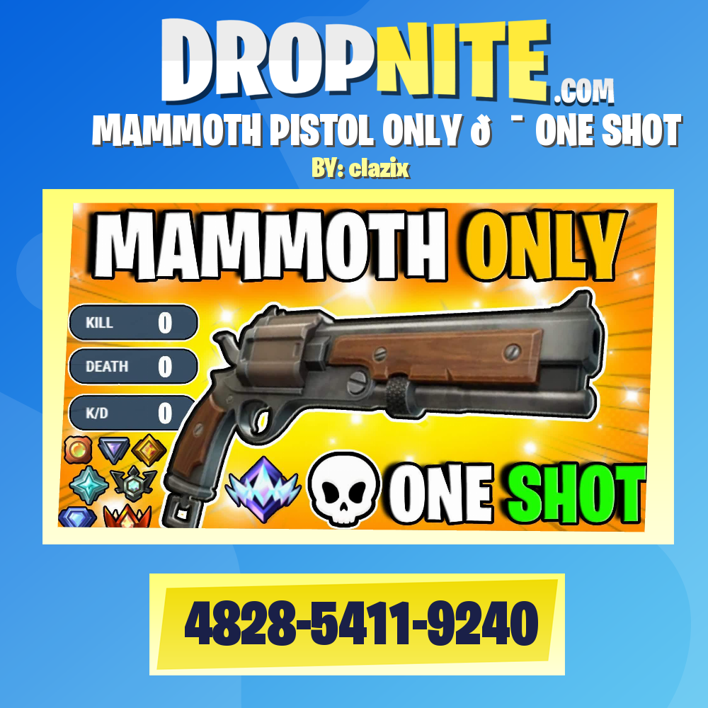 MAMMOTH PISTOL ONLY 🎯 ONE SHOT