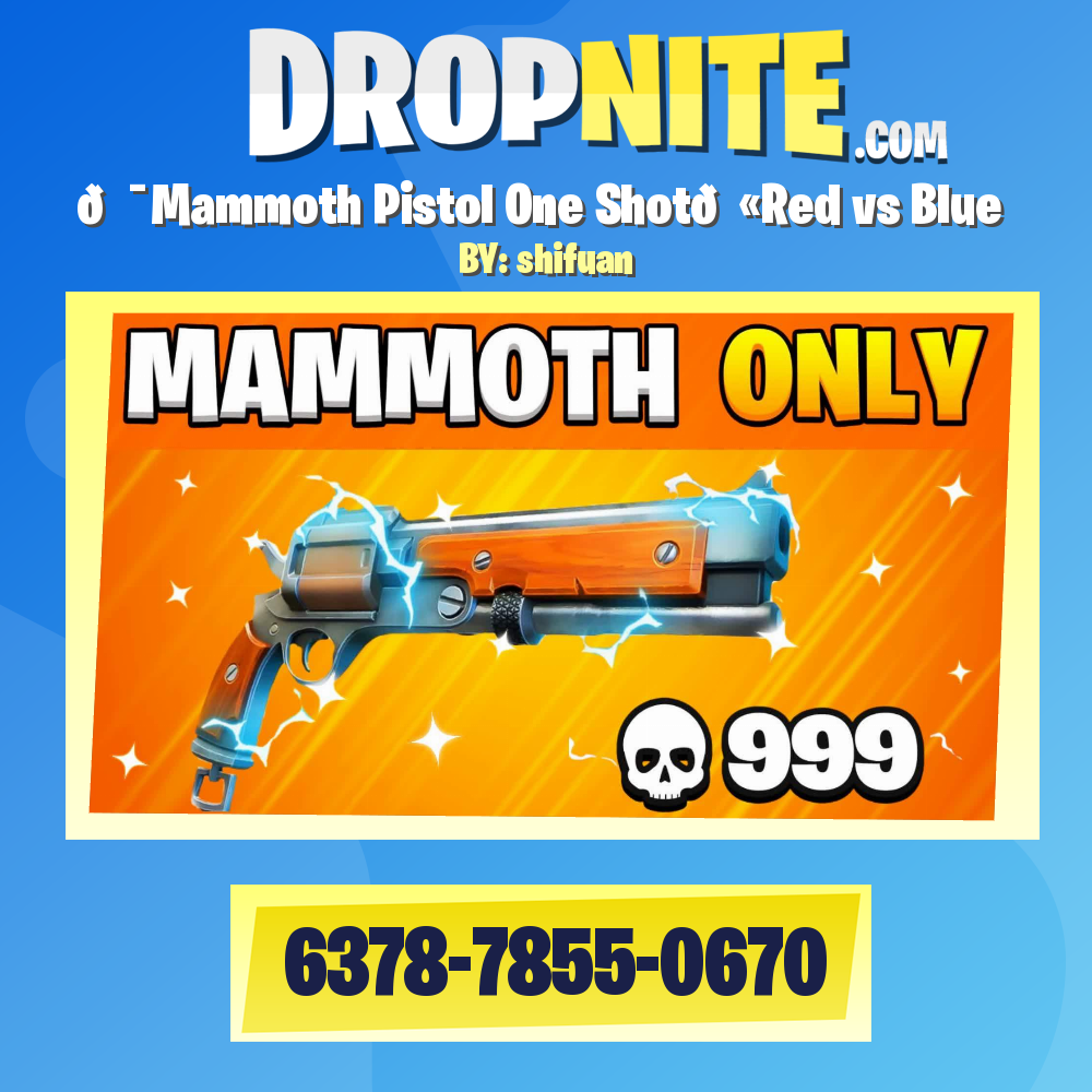 🎯Mammoth Pistol One Shot🔫Red vs Blue