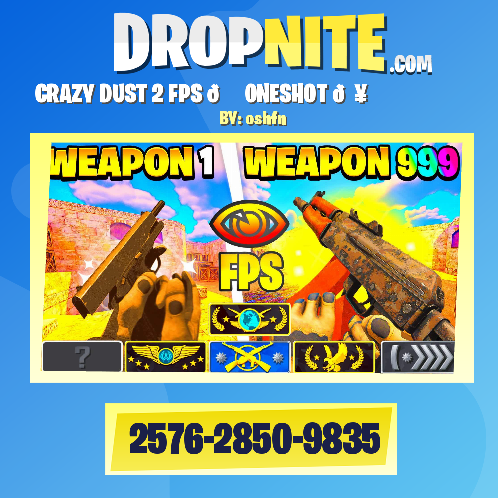 CRAZY DUST 2 FPS 👁️ ONESHOT 💥