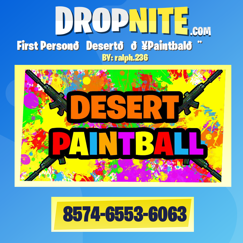 First Person👤Desert🌵💥Paintbal🎨