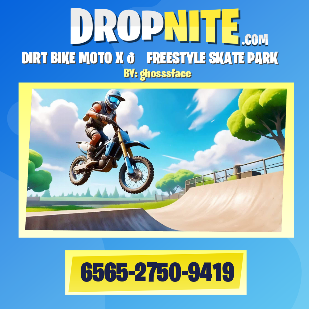 DIRT BIKE MOTO X 🏍️FREESTYLE SKATE PARK