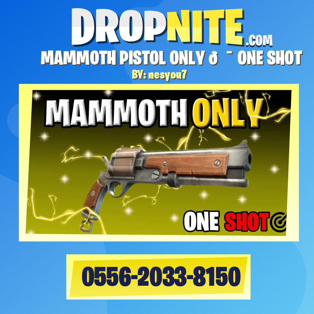 MAMMOTH PISTOL ONLY 🎯 ONE SHOT