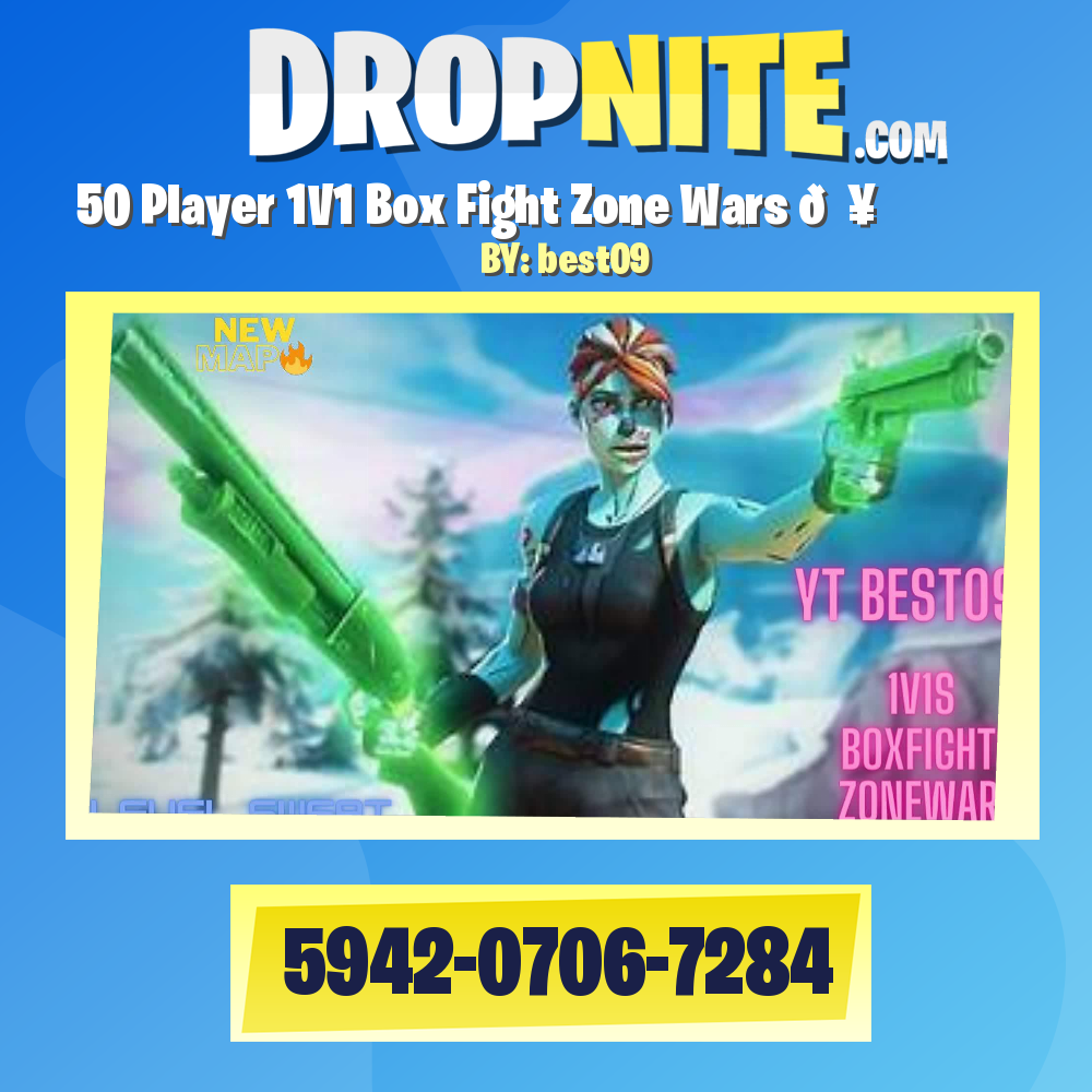 50 Player 1V1 Box Fight Zone Wars 🔥