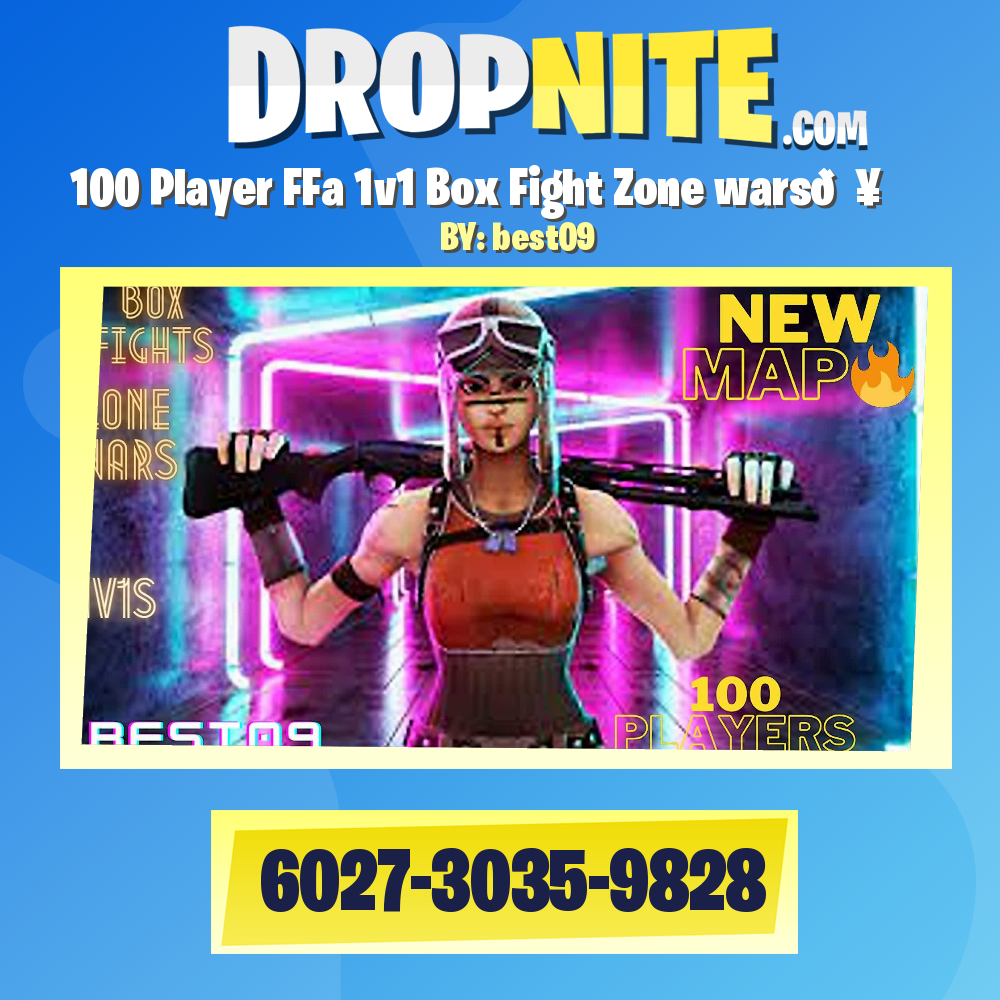 100 Player FFa 1v1 Box Fight Zone wars🔥