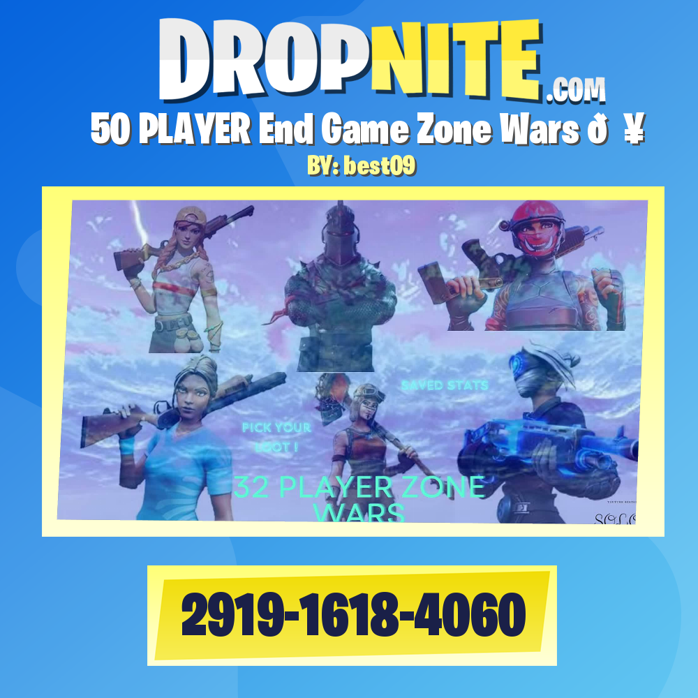 50 PLAYER End Game Zone Wars 🔥
