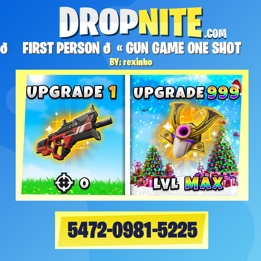 👁️ FIRST PERSON 🔫 GUN GAME ONE SHOT❄️