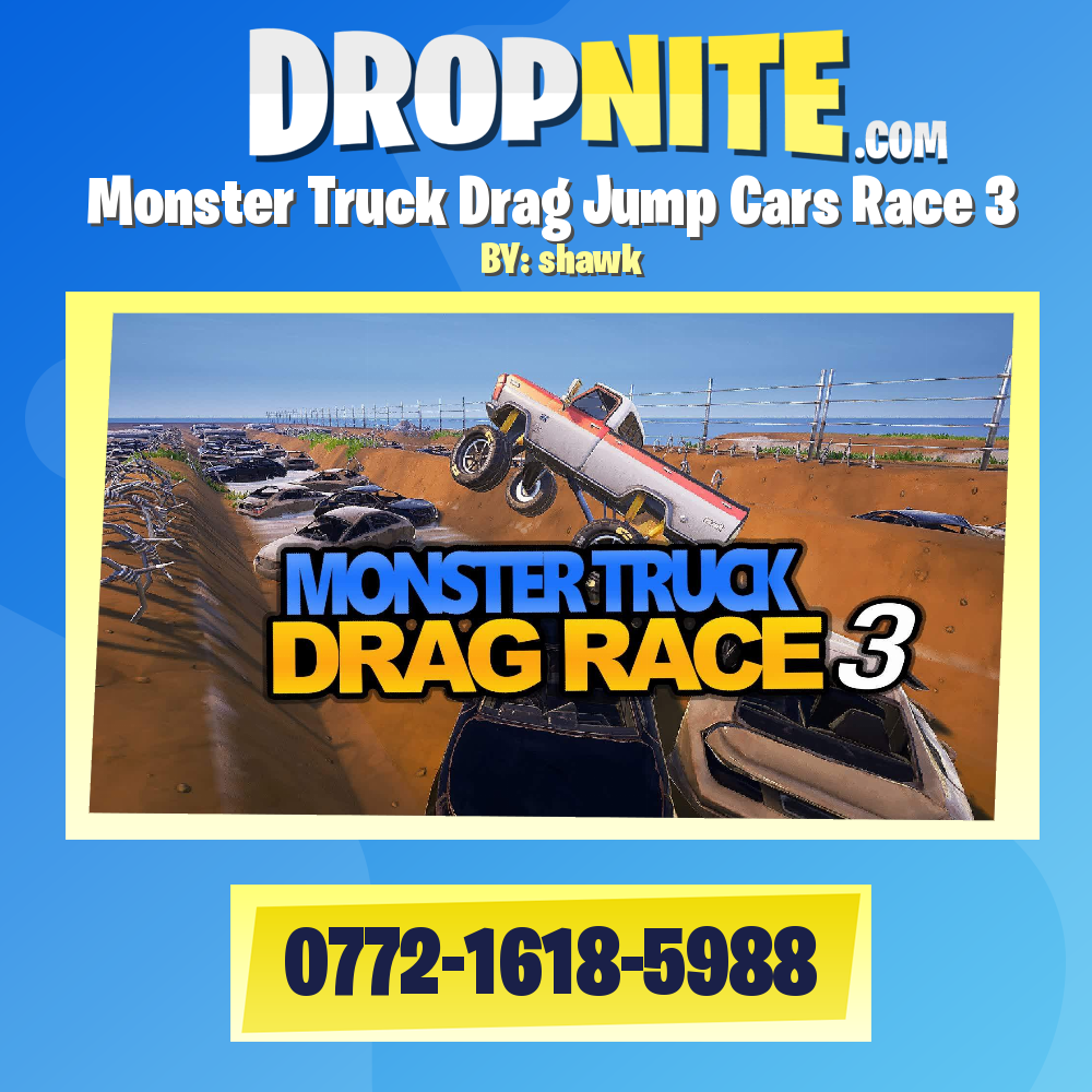 Monster Truck Drag Jump Cars Race 3