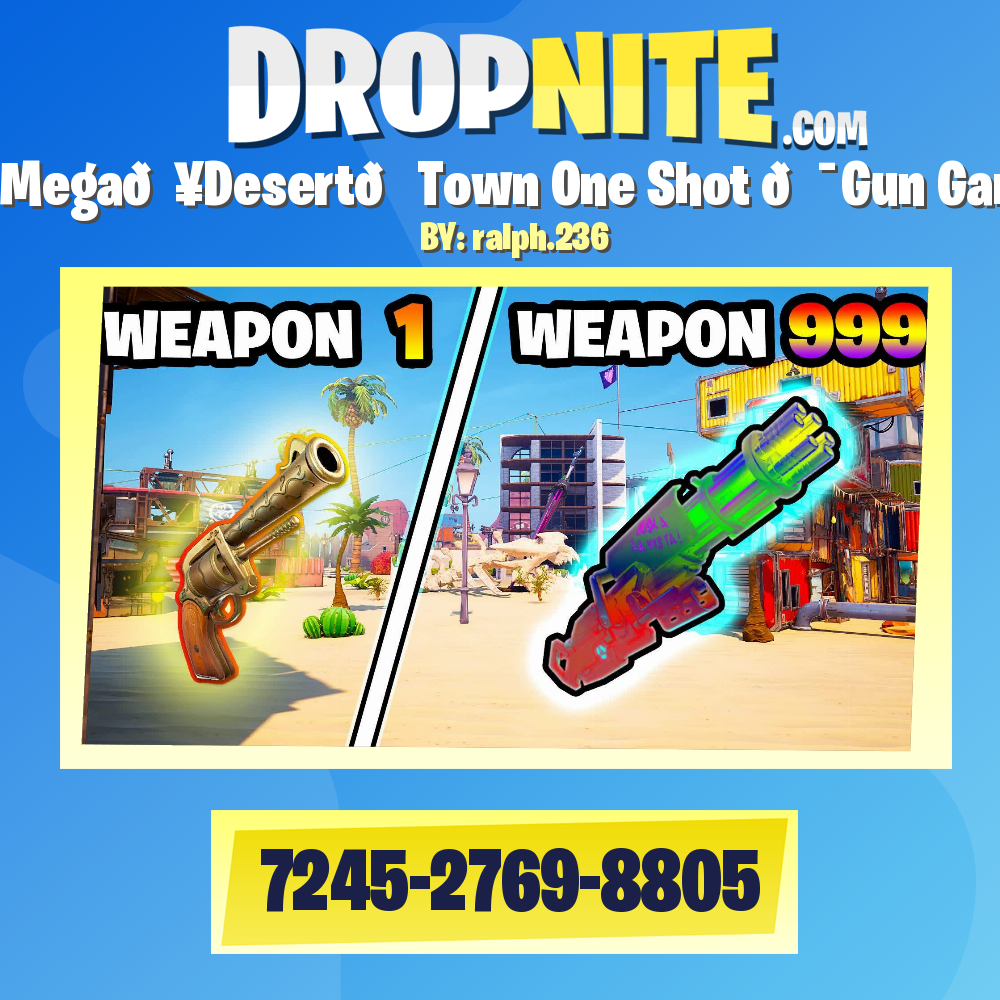 Mega💥Desert🌵Town One Shot 🎯Gun Game🔫