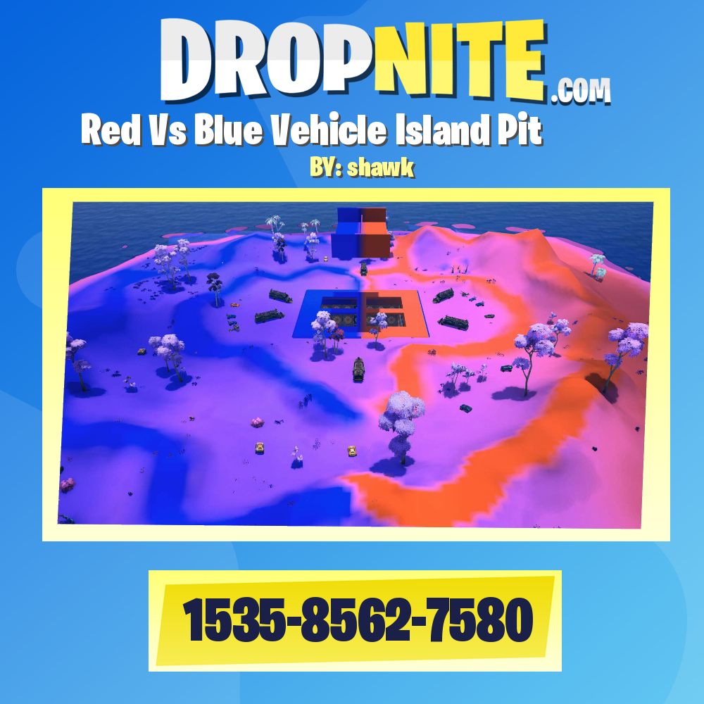 Red Vs Blue Vehicle Island Pit