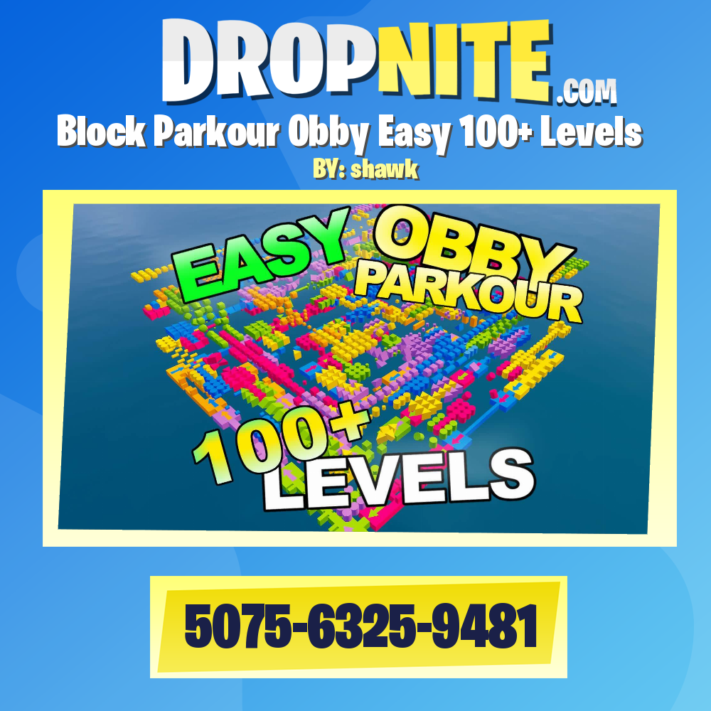 Block Parkour Obby Easy 100+ Levels