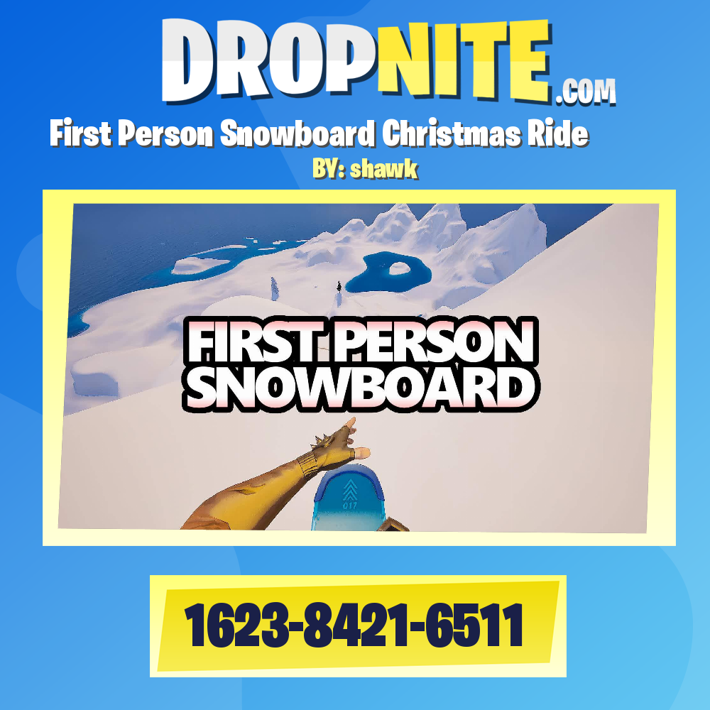 First Person Snowboard Christmas Ride