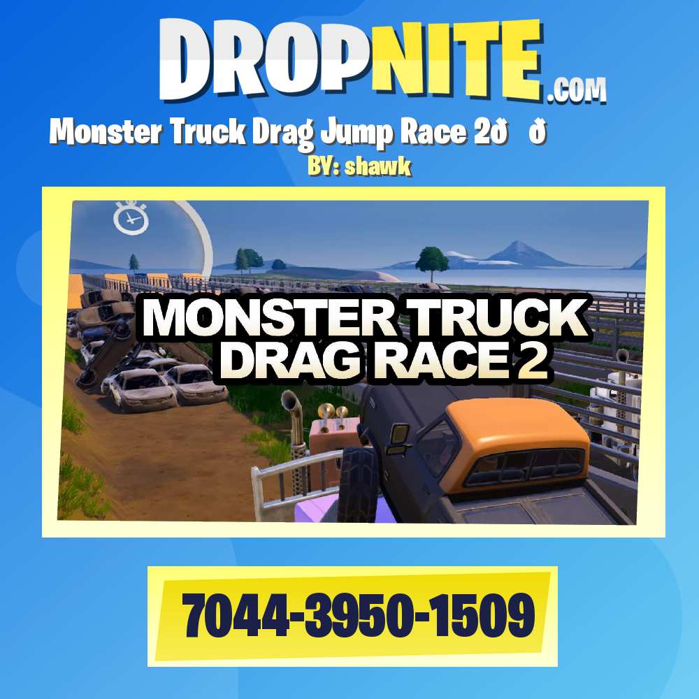 Monster Truck Drag Jump Race 2🏁🏁
