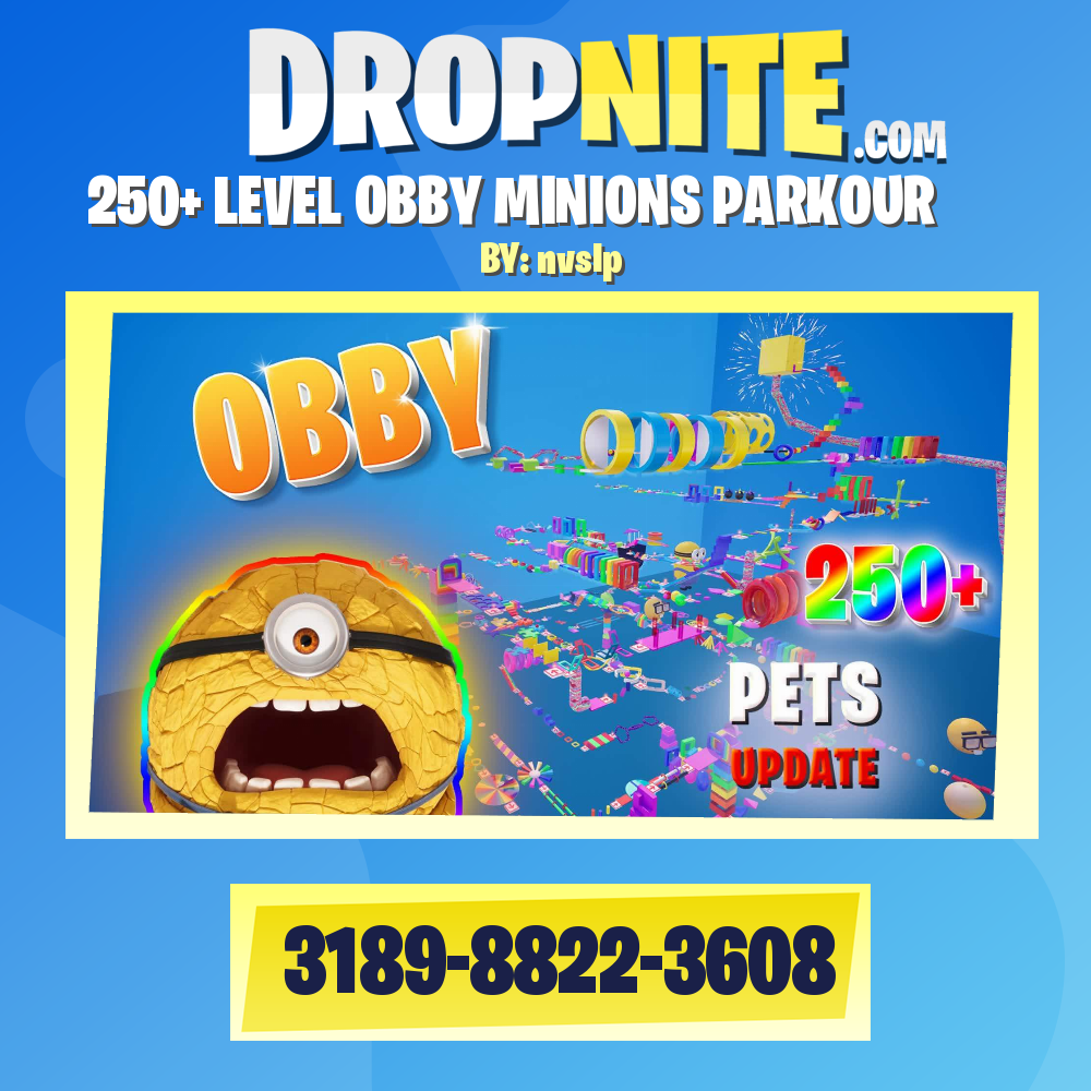 250+ LEVEL OBBY MINIONS PARKOUR ✨