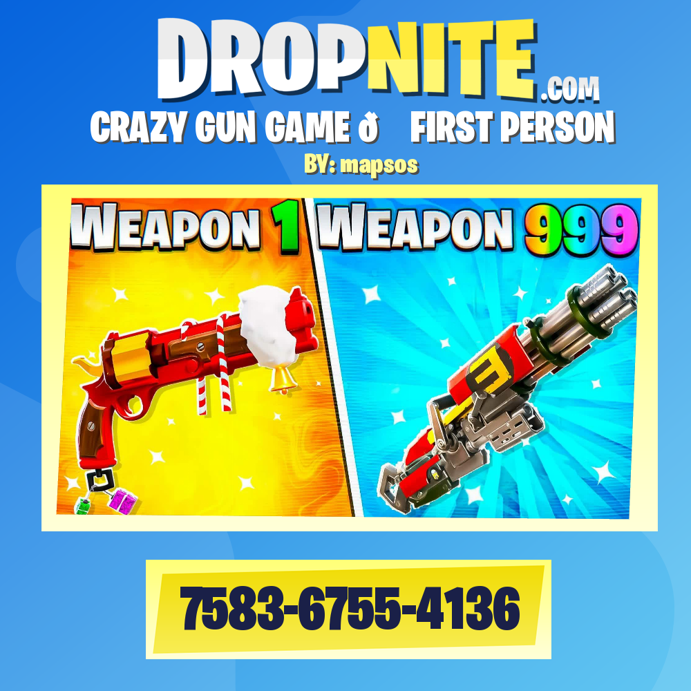 CRAZY GUN GAME 🎁 FIRST PERSON