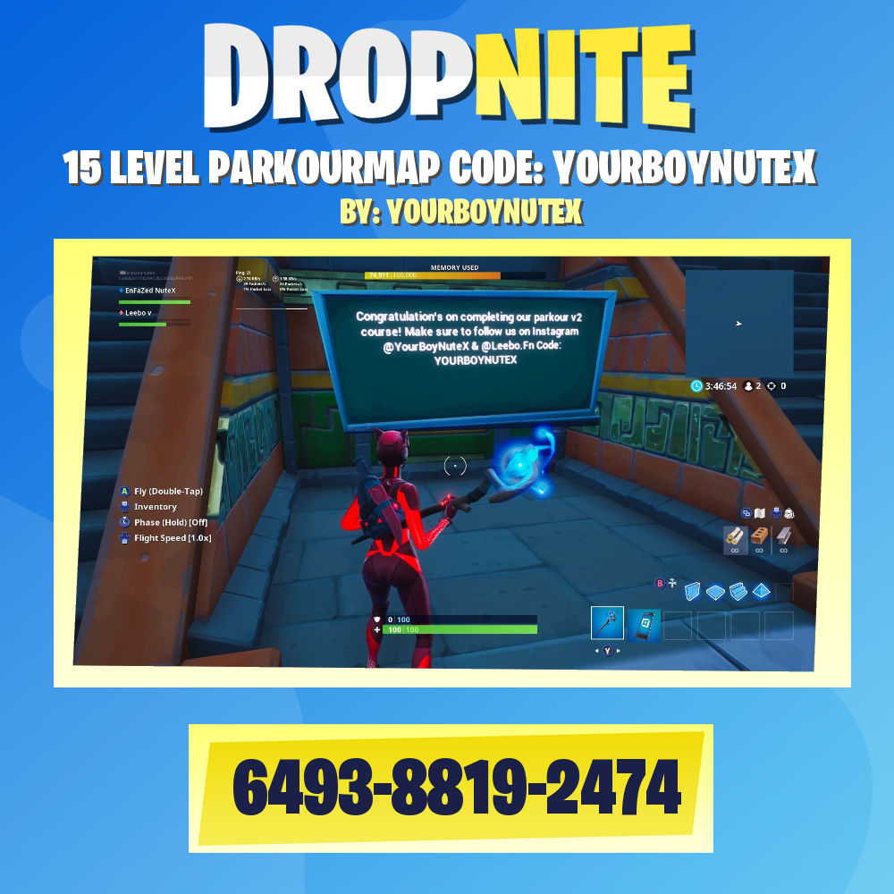 15 LEVEL PARKOURMAP CODE: YOURBOYNUTEX