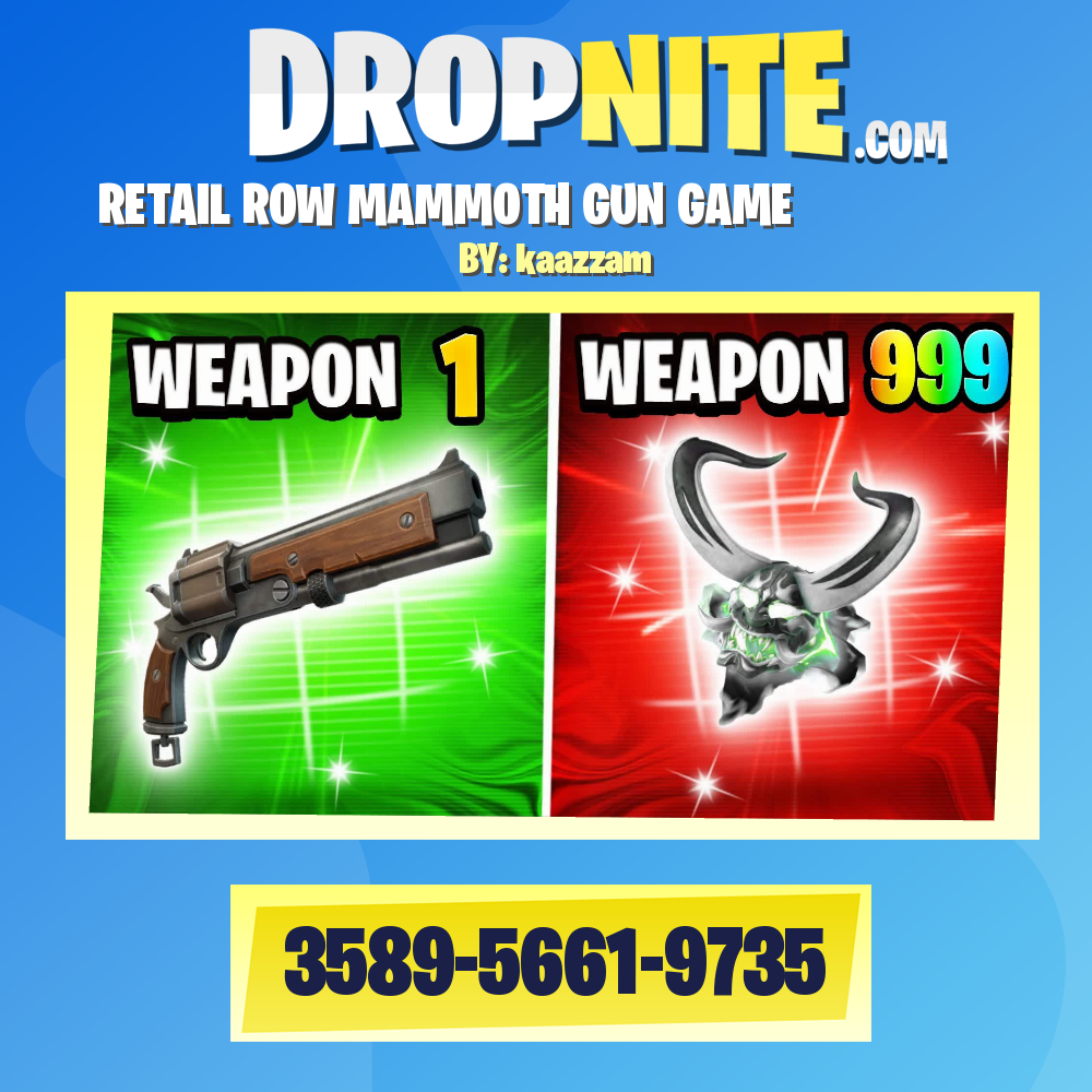 ⭐️RETAIL ROW MAMMOTH GUN GAME⭐️