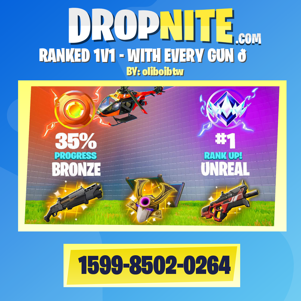 RANKED 1V1 - WITH EVERY GUN 💎