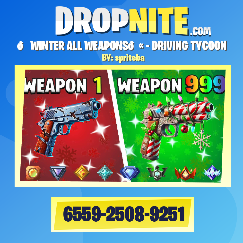 🎅WINTER ALL WEAPONS🔫 - DRIVING TYCOON