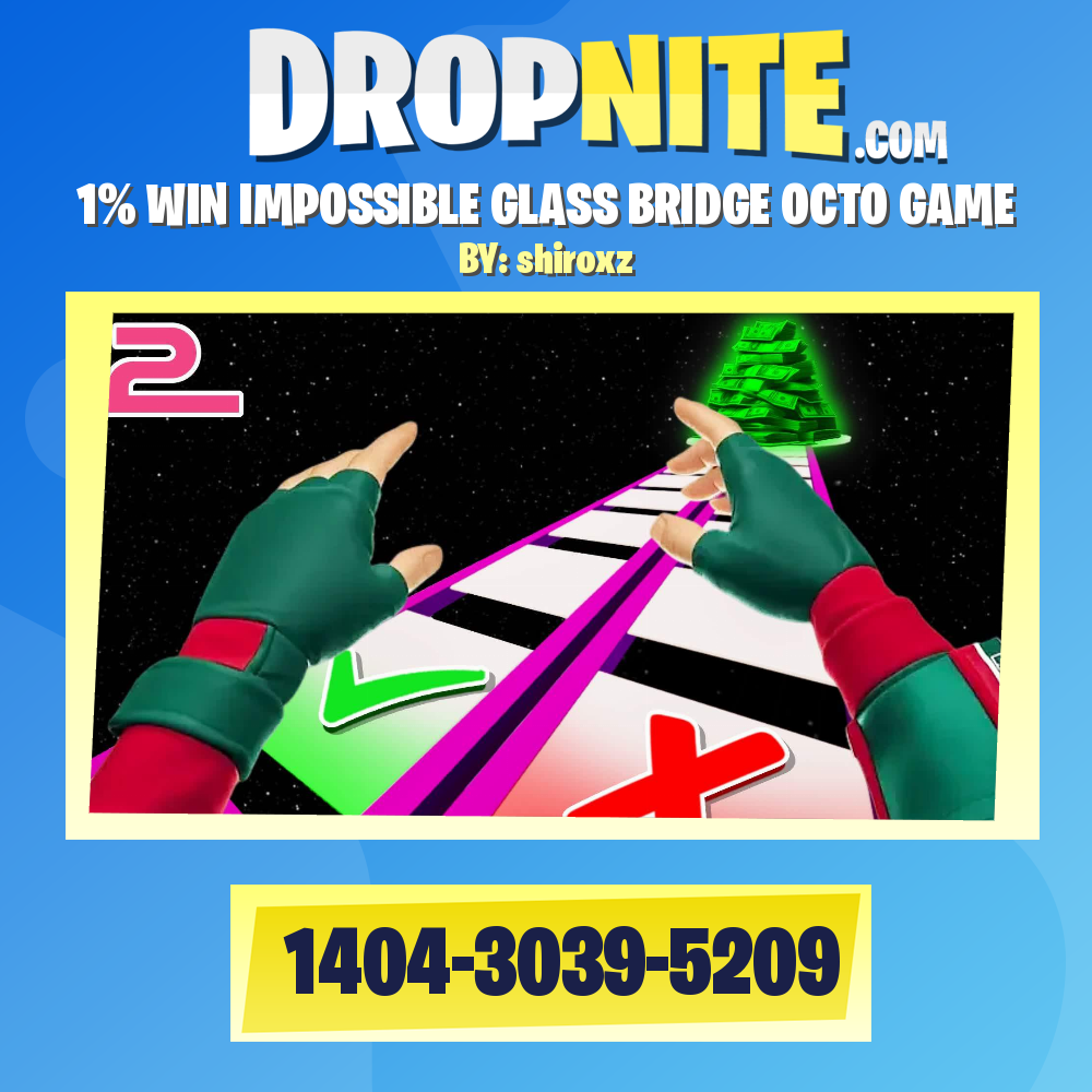 1% WIN IMPOSSIBLE GLASS BRIDGE OCTO GAME