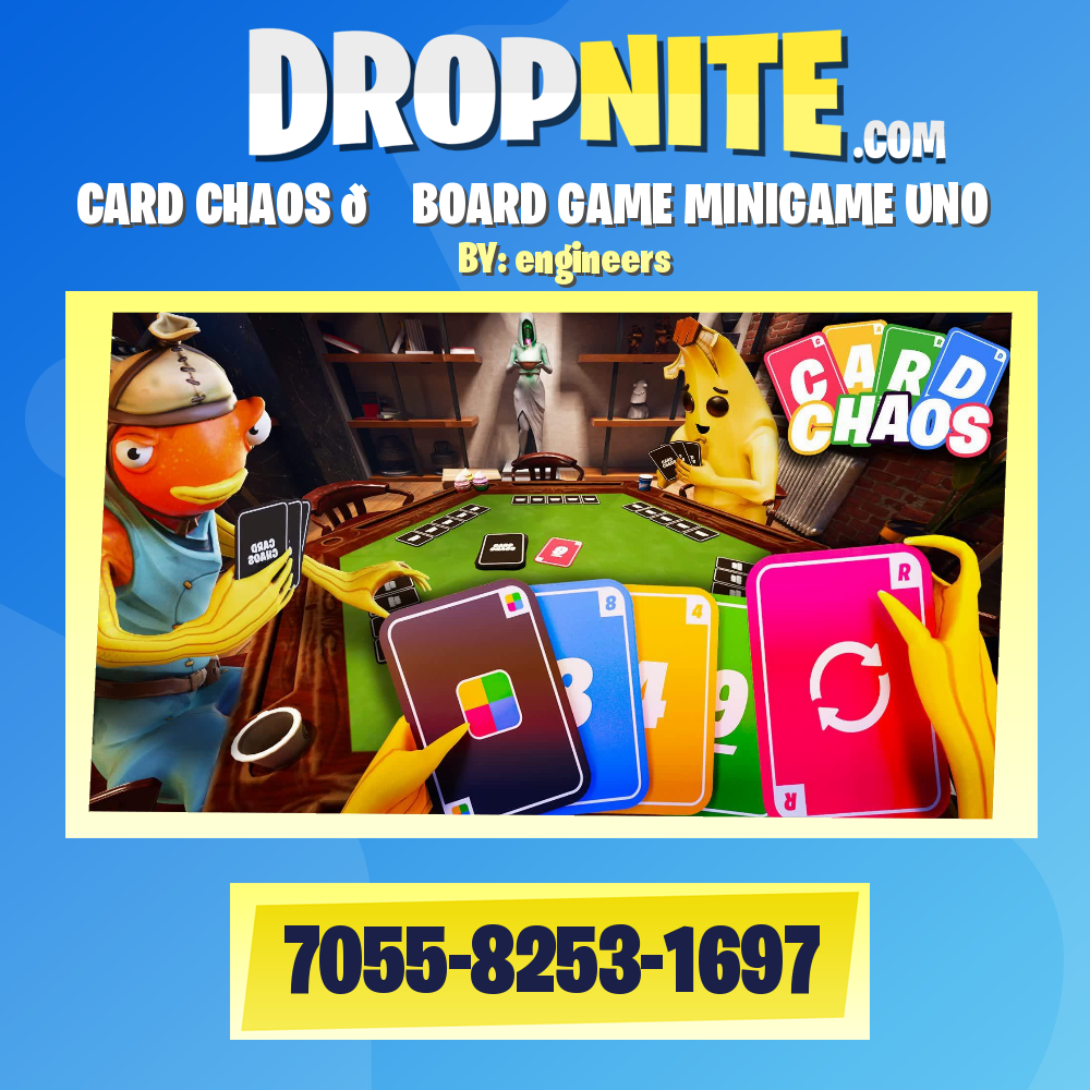 CARD CHAOS 🏆 BOARD GAME MINIGAME UNO