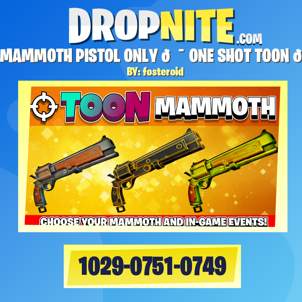 MAMMOTH PISTOL ONLY 🎯 ONE SHOT TOON 🏙️