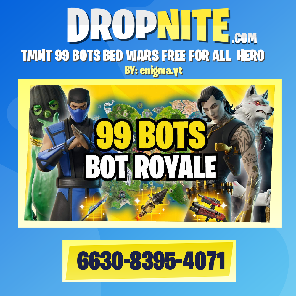 TMNT 99 BOTS BED WARS FREE FOR ALL ⭐HERO