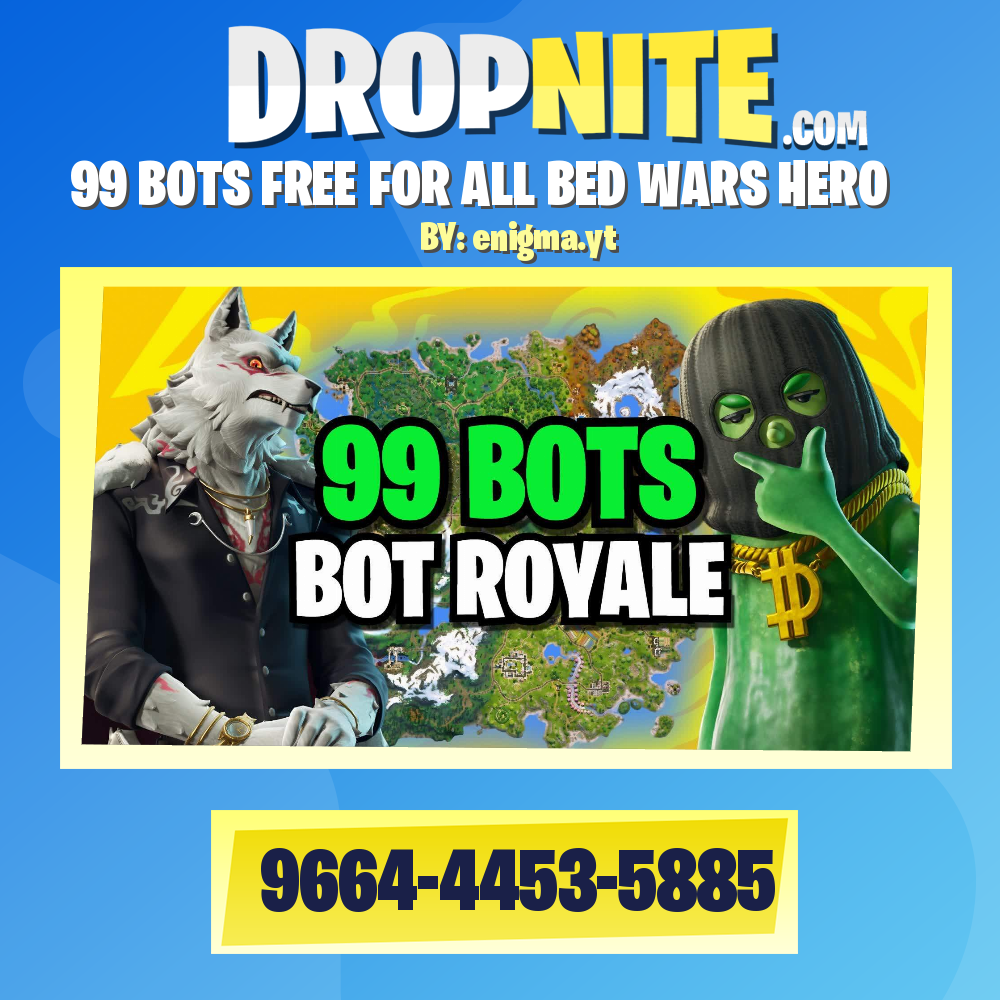 99 BOTS FREE FOR ALL BED WARS⭐HERO