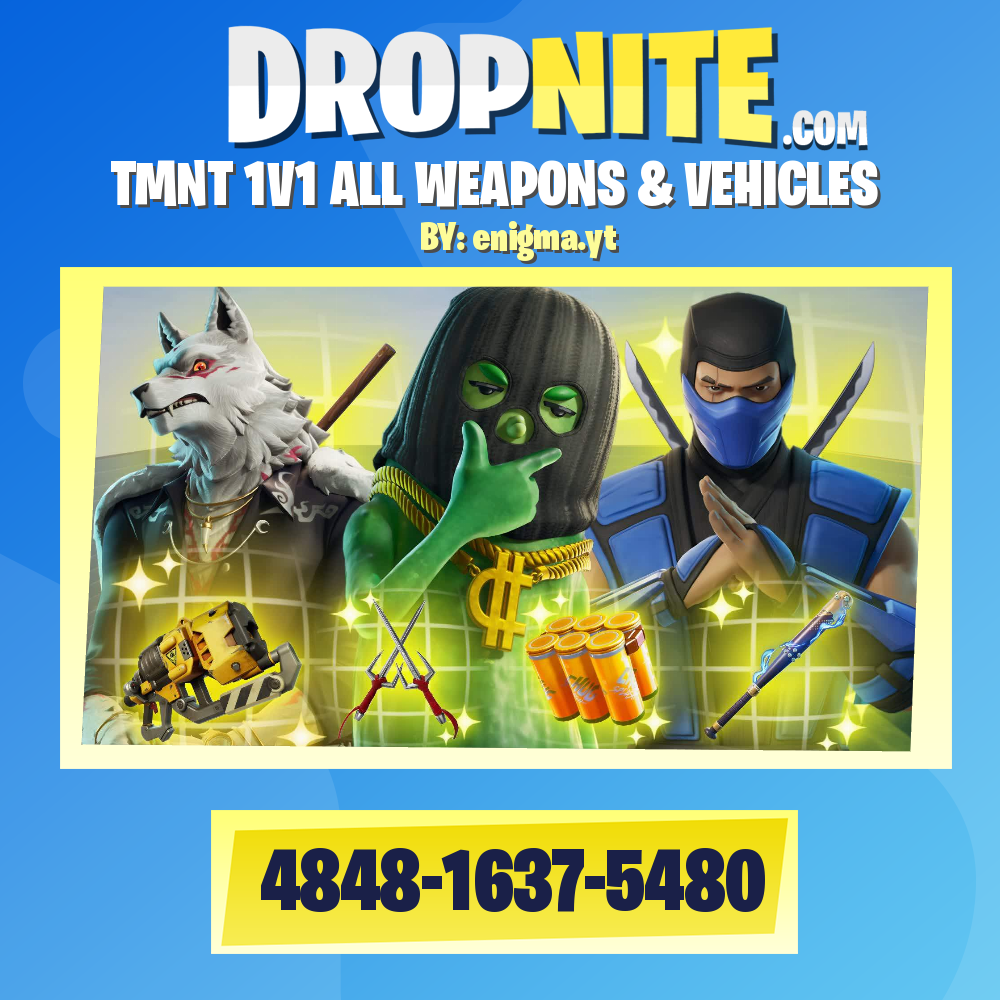 TMNT 1V1 ALL WEAPONS & VEHICLES