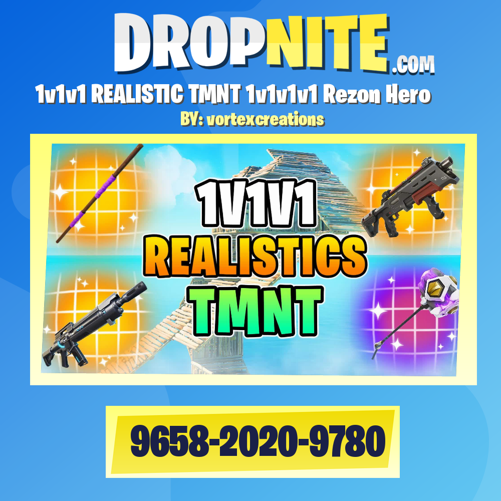 1v1v1 REALISTIC TMNT 1v1v1v1 Rezon Hero