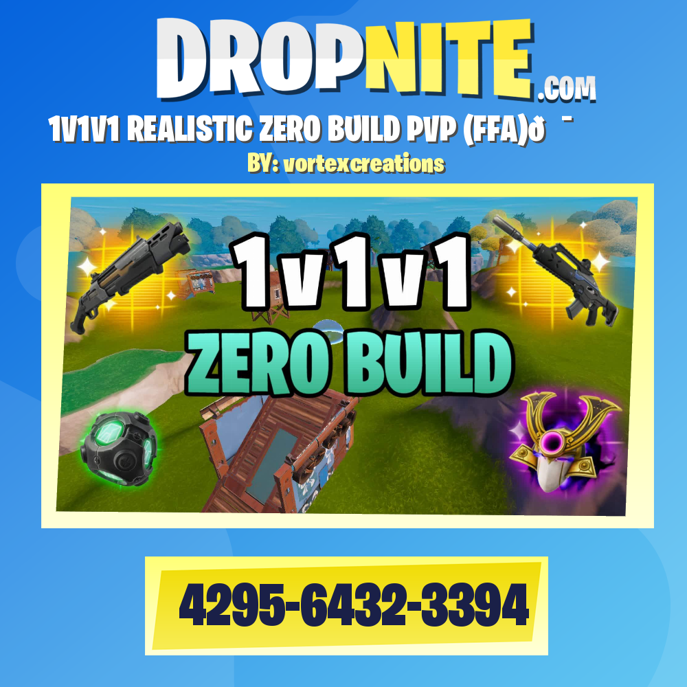1V1V1 REALISTIC ZERO BUILD PVP (FFA)🎯