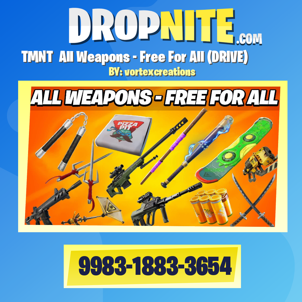 TMNT⭐ All Weapons - Free For All (DRIVE)