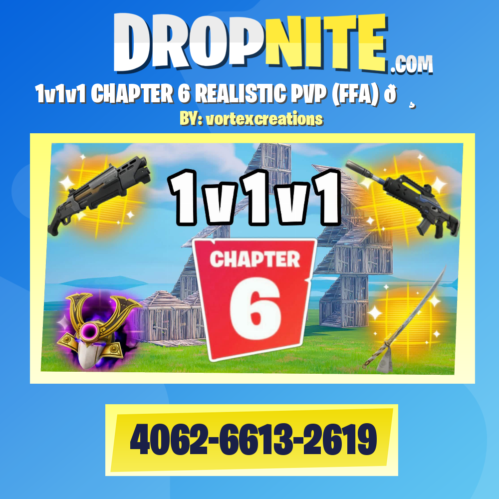 1v1v1 CHAPTER 6 REALISTIC PVP (FFA) 🌸