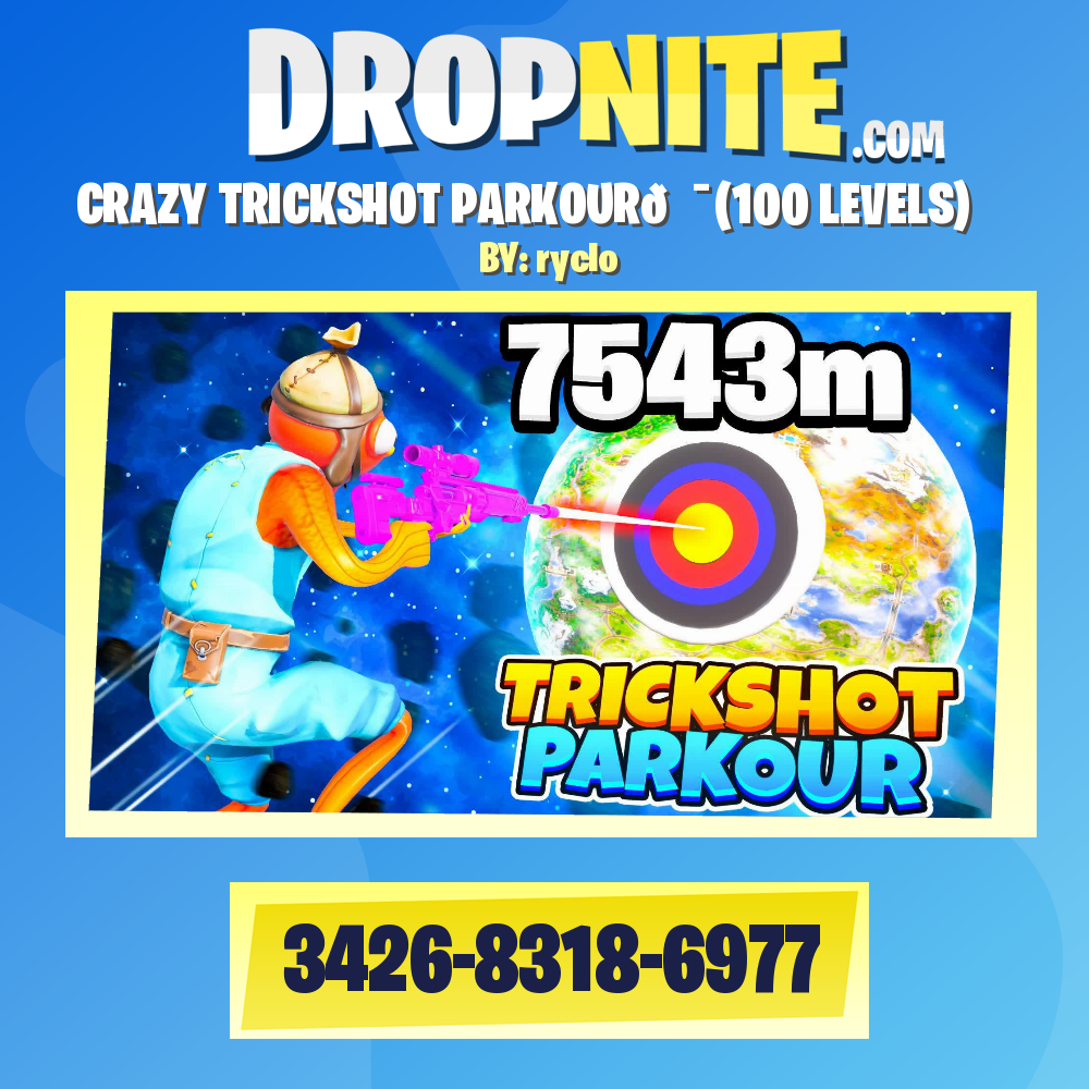 CRAZY TRICKSHOT PARKOUR🎯(100 LEVELS)