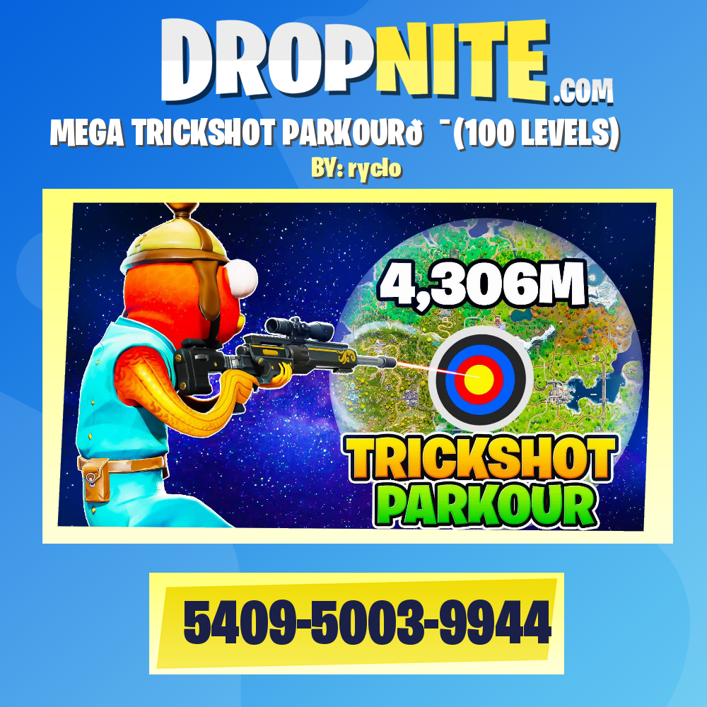 MEGA TRICKSHOT PARKOUR🎯(100 LEVELS)
