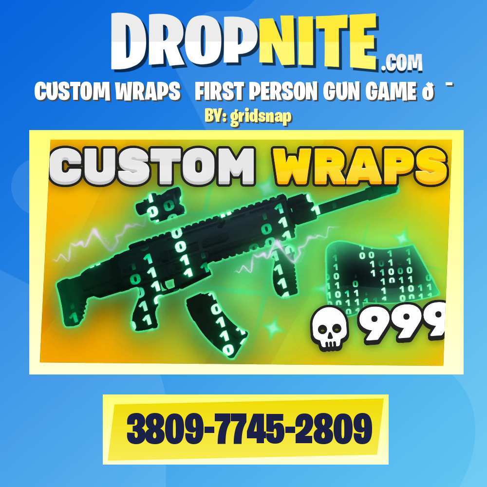 CUSTOM WRAPS ✨ FIRST PERSON GUN GAME 🎯