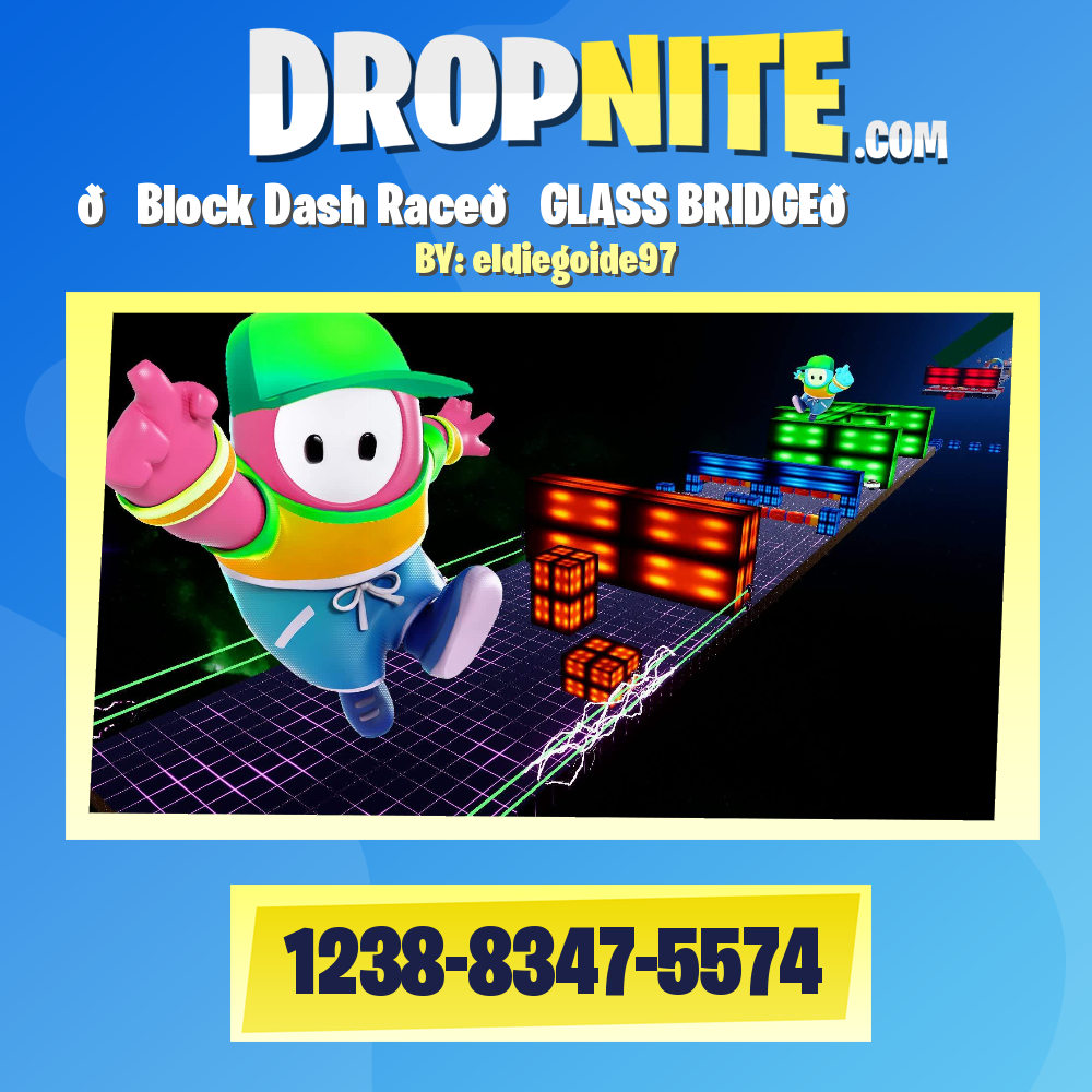 🏁Block Dash Race👑GLASS BRIDGE💎