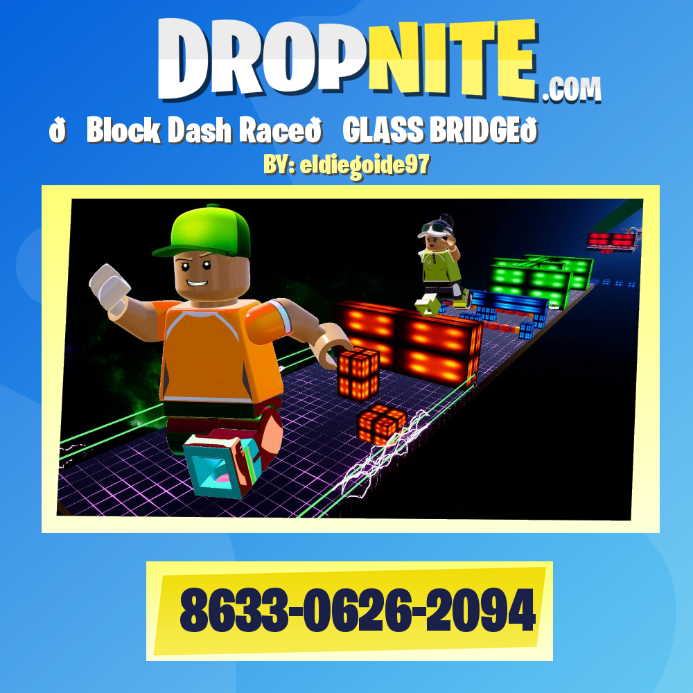 🏁Block Dash Race👑GLASS BRIDGE💎