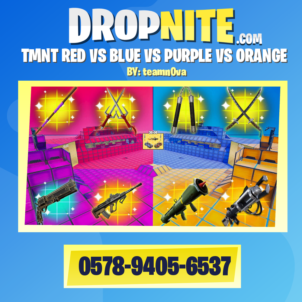 TMNT RED VS BLUE VS PURPLE VS ORANGE