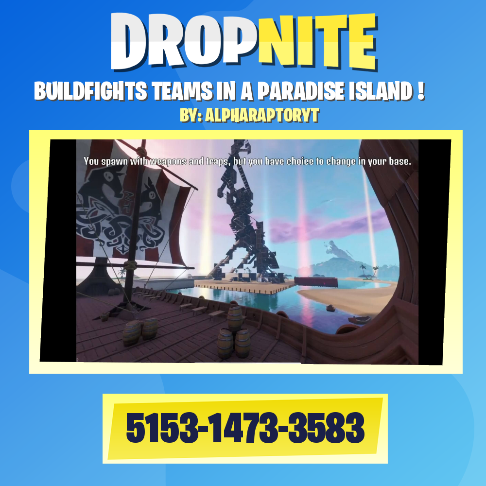 BUILDFIGHTS TEAMS IN A PARADISE ISLAND !