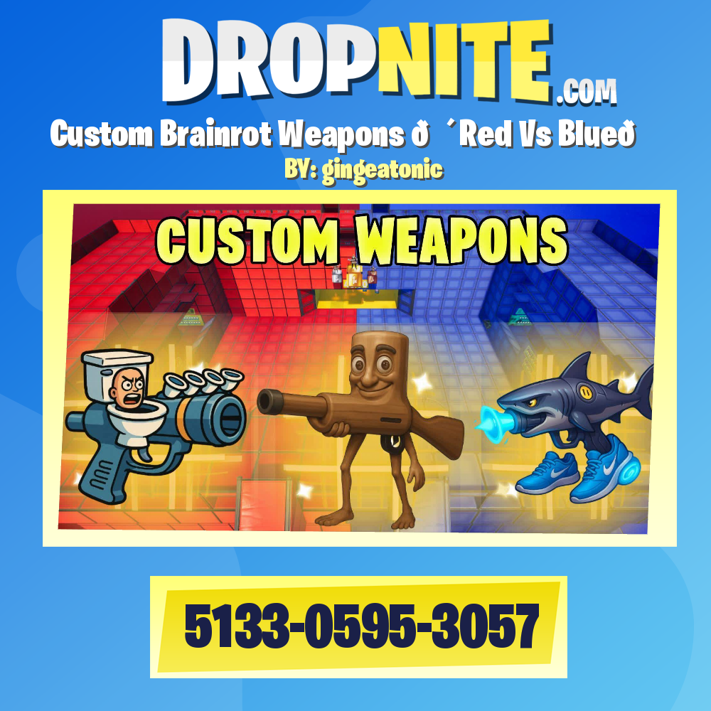 Custom Brainrot Weapons 🔴Red Vs Blue🔵