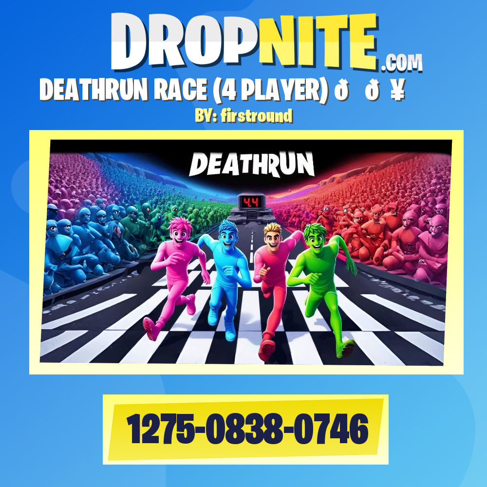 ⚡DEATHRUN RACE (4 PLAYER) 🏃💥