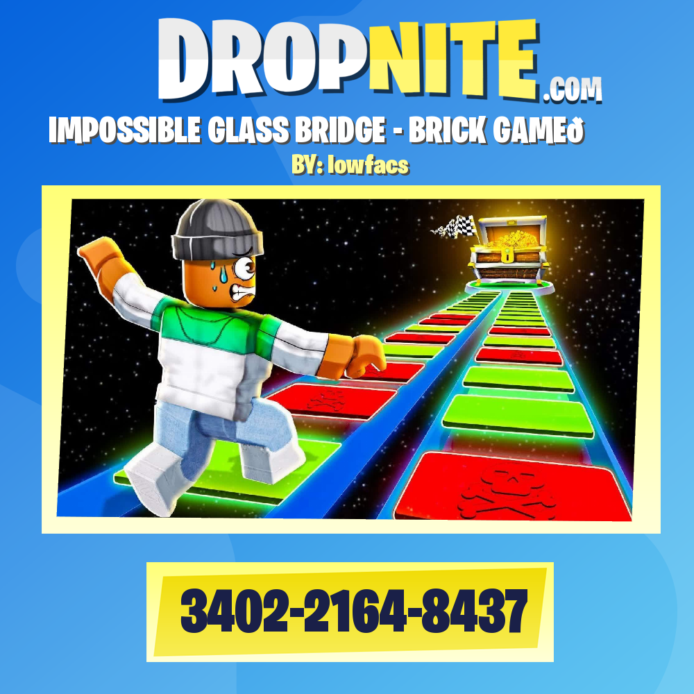 IMPOSSIBLE GLASS BRIDGE - BRICK GAME🦑