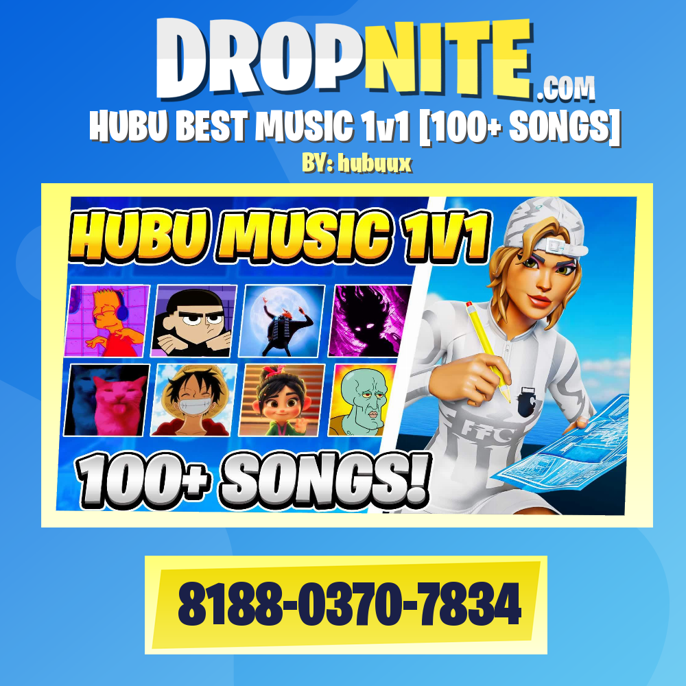 HUBU BEST MUSIC 1v1 [100+ SONGS]
