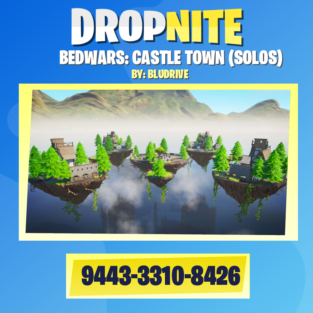 bed wars fortnite code castle town