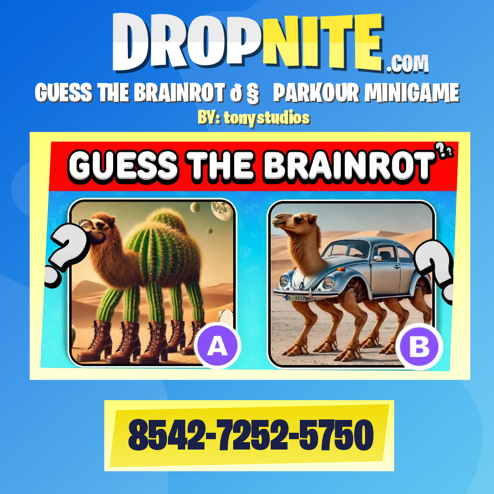 GUESS THE BRAINROT 🧠  PARKOUR MINIGAME