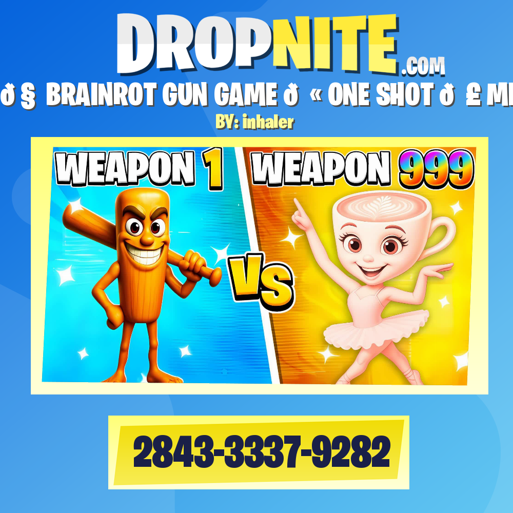 🧠 BRAINROT GUN GAME 🔫 ONE SHOT 🤣 MEME