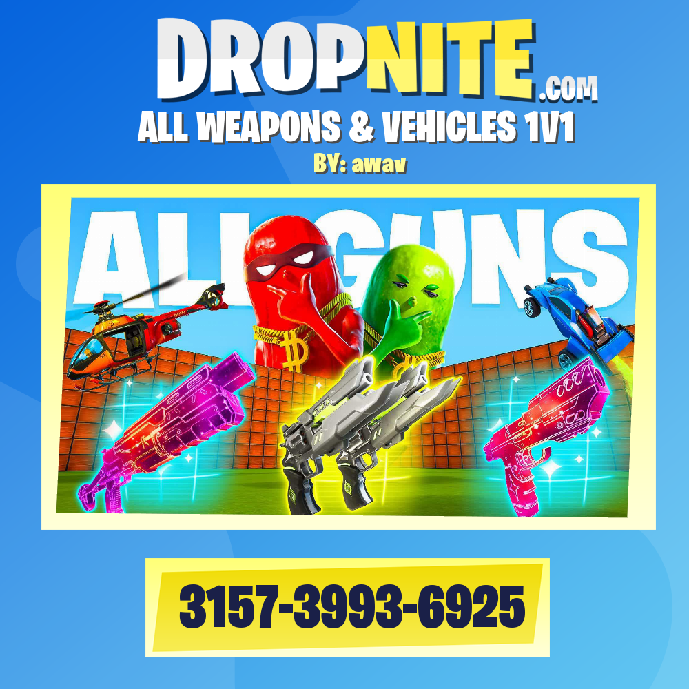 ALL WEAPONS & VEHICLES 1V1