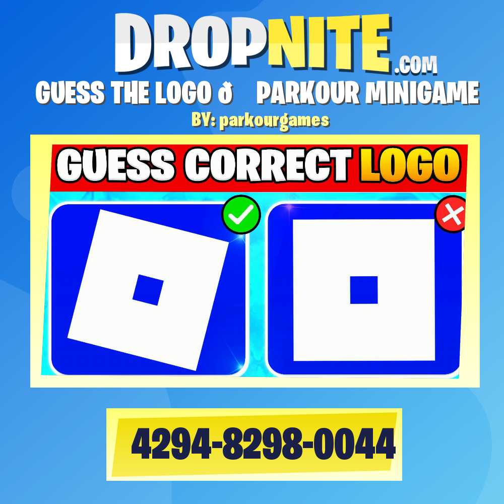 GUESS THE LOGO 🔍 PARKOUR MINIGAME