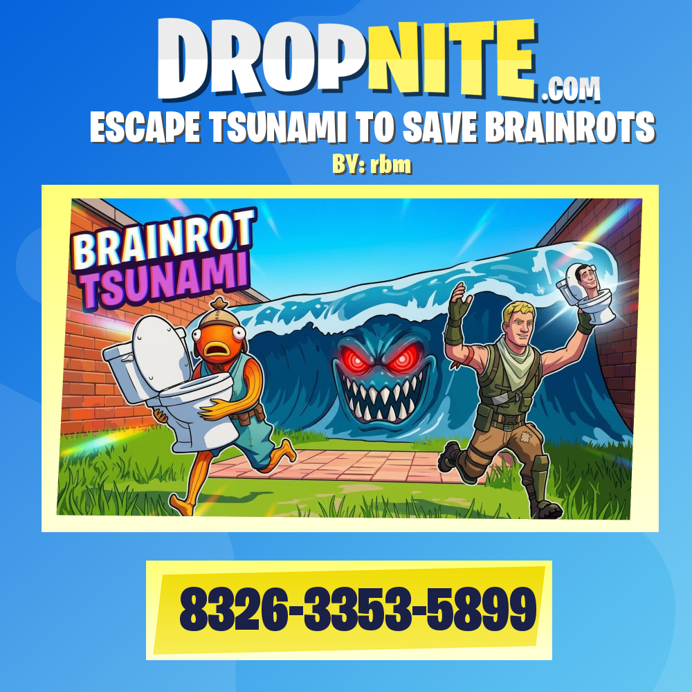 ESCAPE TSUNAMI TO SAVE BRAINROTS