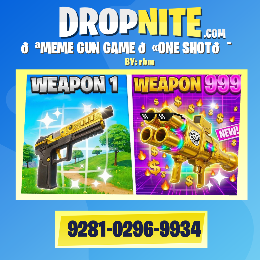 🤪MEME GUN GAME 🔫ONE SHOT🎯